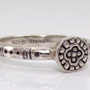 Silpada 925 Belle Fleur Stacking Ring R2466 size 7